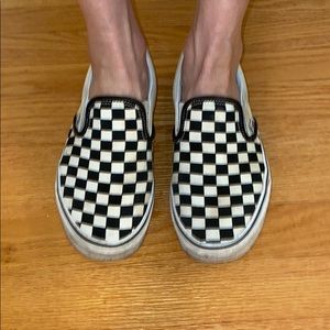 Vans® Unisex Classic Slip-On Sneakers Checkerboard
